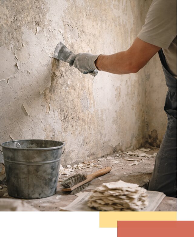 Удаление старой краски со стен в Рыбинске качественно и быстро