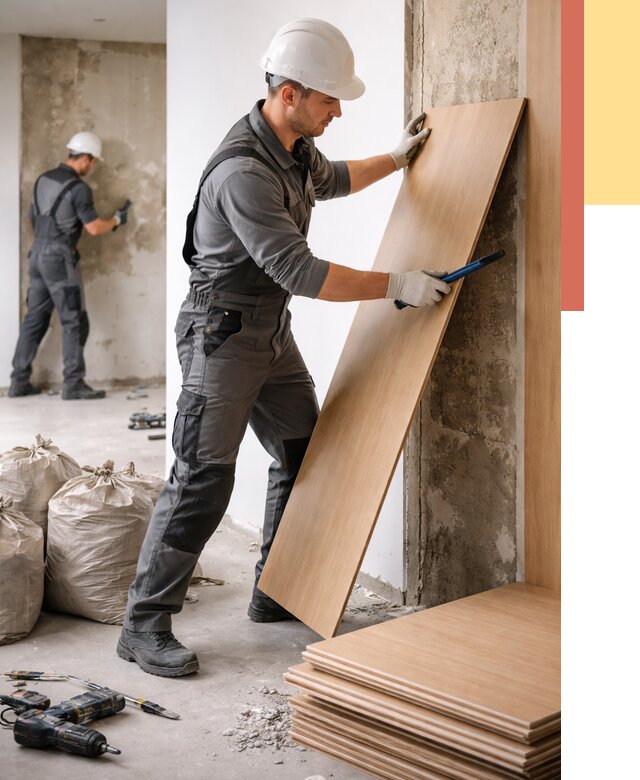 Демонтаж стеновых панелей в Рыбинске от 3643 руб. за м² быстро и недорого | ОТДЕЛОЧНИК-Рбн