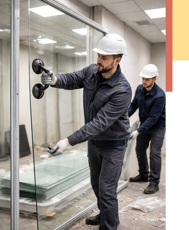 Демонтаж стеклянных перегородок в Рыбинске от 3331 руб. — быстро и недорого | ОТДЕЛОЧНИК-Рбн