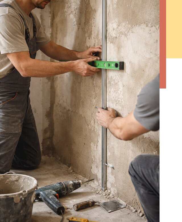 Установка штукатурных маяков в Рыбинске от 7286 руб. — быстро и недорого | ОТДЕЛОЧНИК-Рбн