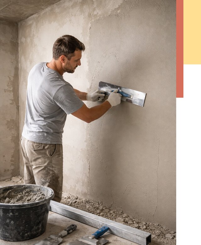 Штукатурка стен без маяков в Рыбинске от 7494 руб/м2 — услуги и цена | ОТДЕЛОЧНИК-Рбн