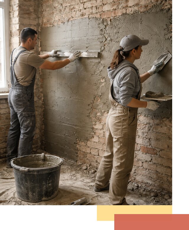 Штукатурка кирпичных стен в Рыбинске — качественно и надежно