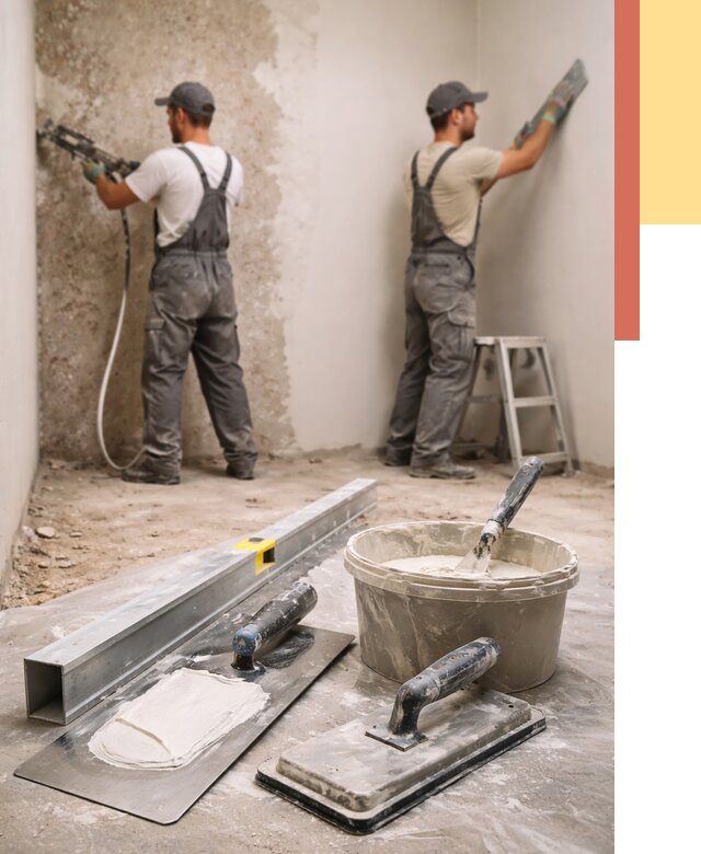 Штукатурка стен под обои в Рыбинске от 4684 руб./м2 — выравнивание под обои | ОТДЕЛОЧНИК-Рбн