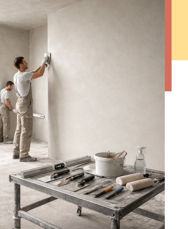 Штукатурка стен под покраску в Рыбинске от 4684 руб./м² — качественно и недорого | ОТДЕЛОЧНИК-Рбн