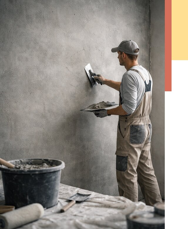 Декоративная штукатурка под бетон в Рыбинске от 2602 руб./м² — нанесение под ключ | ОТДЕЛОЧНИК-Рбн