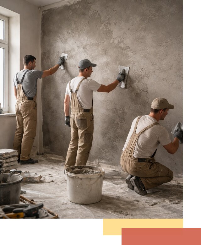 Декоративная штукатурка под бетон в Рыбинске для стен и потолков