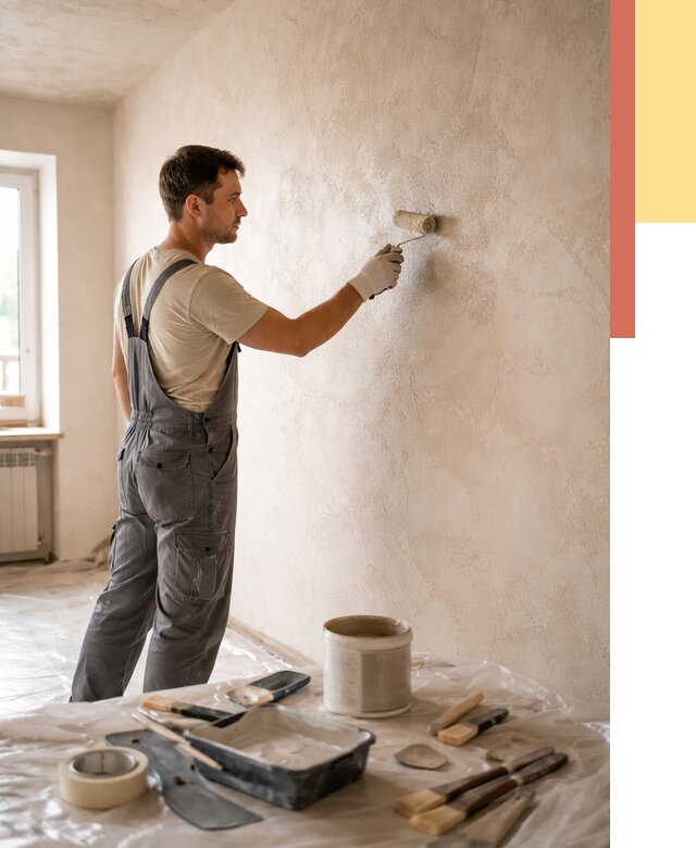 Нанесение лессирующей краски по декоративке в Рыбинске от 1821 руб. | ОТДЕЛОЧНИК-Рбн