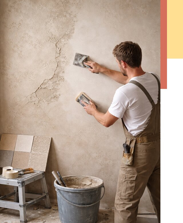 Ремонт декоративной штукатурки в Рыбинске от 4684 руб. под ключ | ОТДЕЛОЧНИК-Рбн