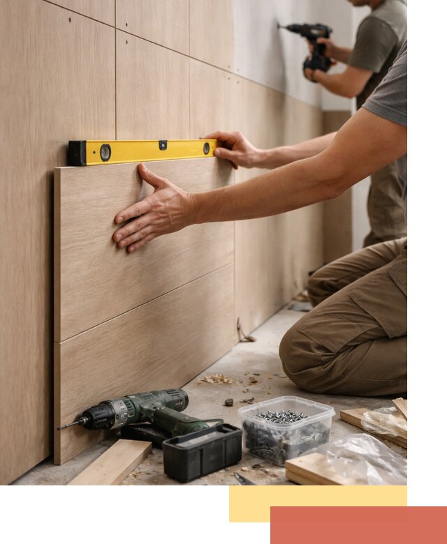 Профессиональный монтаж МДФ панелей на стены в Рыбинске