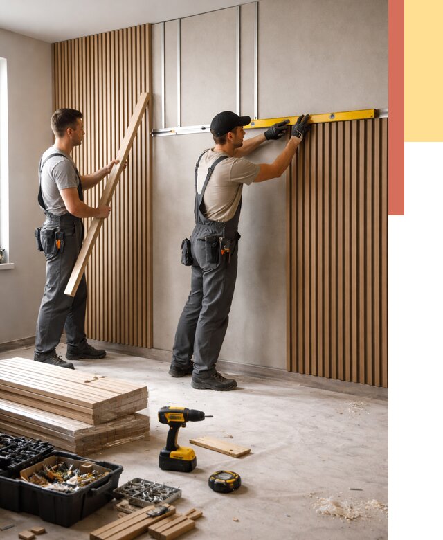 Монтаж реечных панелей на стены в Рыбинске от 1249 руб. — быстро и недорого | ОТДЕЛОЧНИК-Рбн