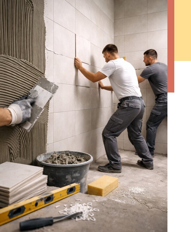 Укладка плитки на стены в Рыбинске от 885 руб. — качественно и недорого | ОТДЕЛОЧНИК-Рбн