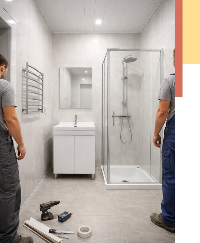 Отделка ванной комнаты панелями ПВХ в Рыбинске от 4684 руб. за м2 | ОТДЕЛОЧНИК-Рбн