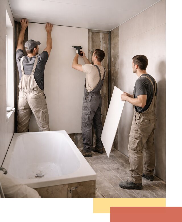 Отделка ванной панели ПВХ профессионально в Рыбинске