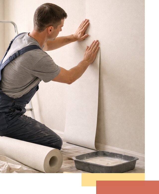 Поклейка флизелиновых обоев в Рыбинске качественно и быстро