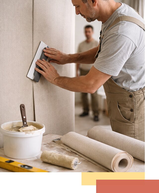 Поклейка текстильных обоев в Рыбинске профессионально и аккуратно