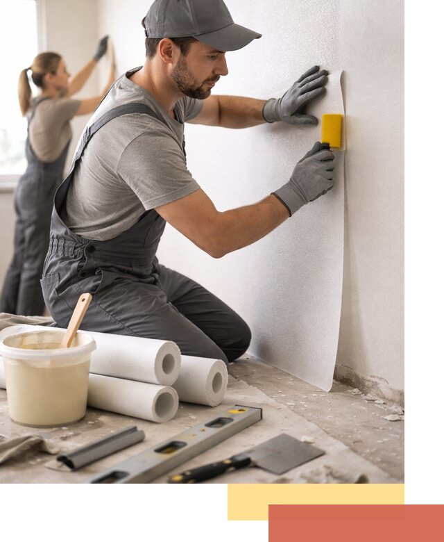 Поклейка стеклообоев профессионально в Рыбинске