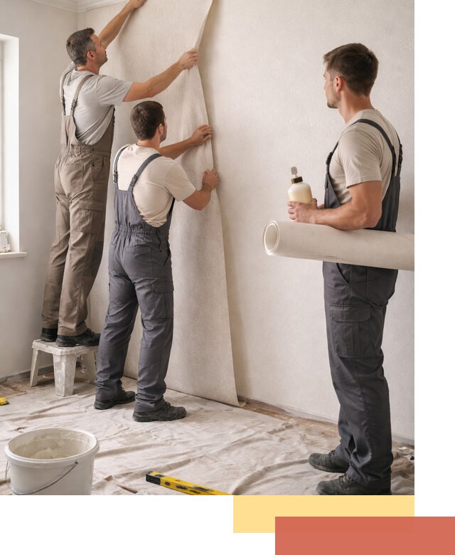 Оклейка стен обоями в Рыбинске — качественно и профессионально