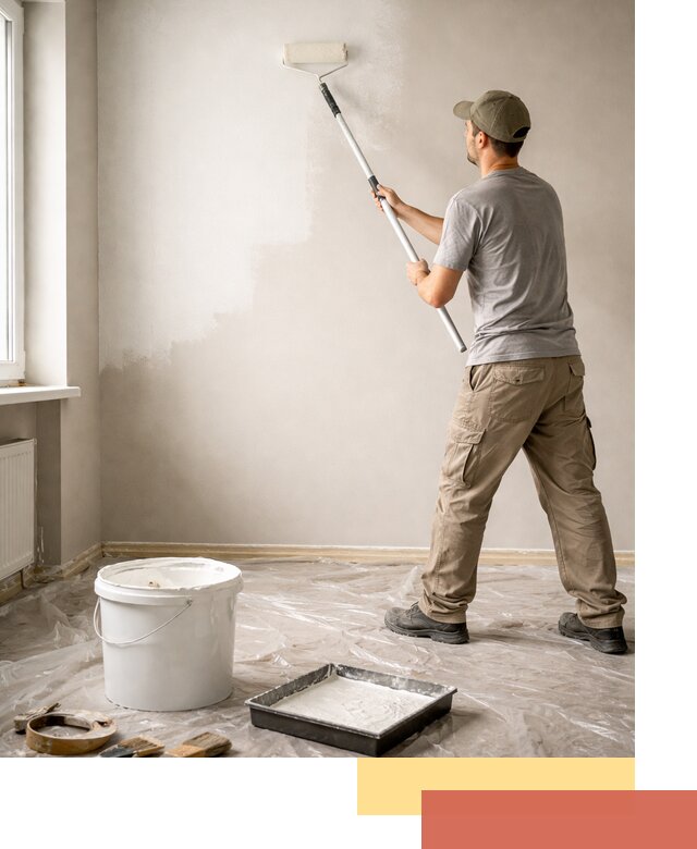 Покраска стен латексной краской в Рыбинске качественно и быстро