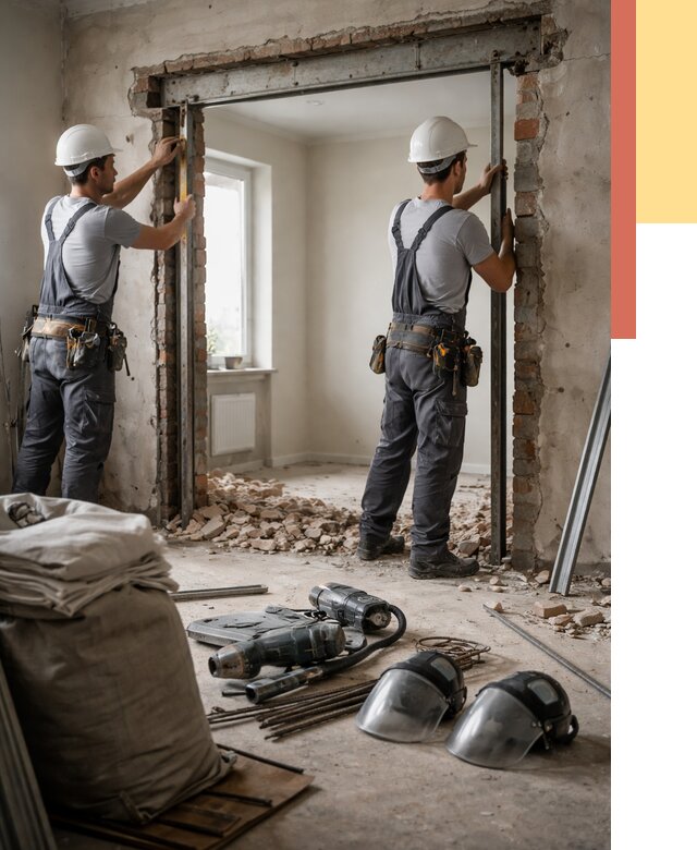 Расширение дверного проема в Рыбинске от 13010 руб. под ключ | ОТДЕЛОЧНИК-Рбн