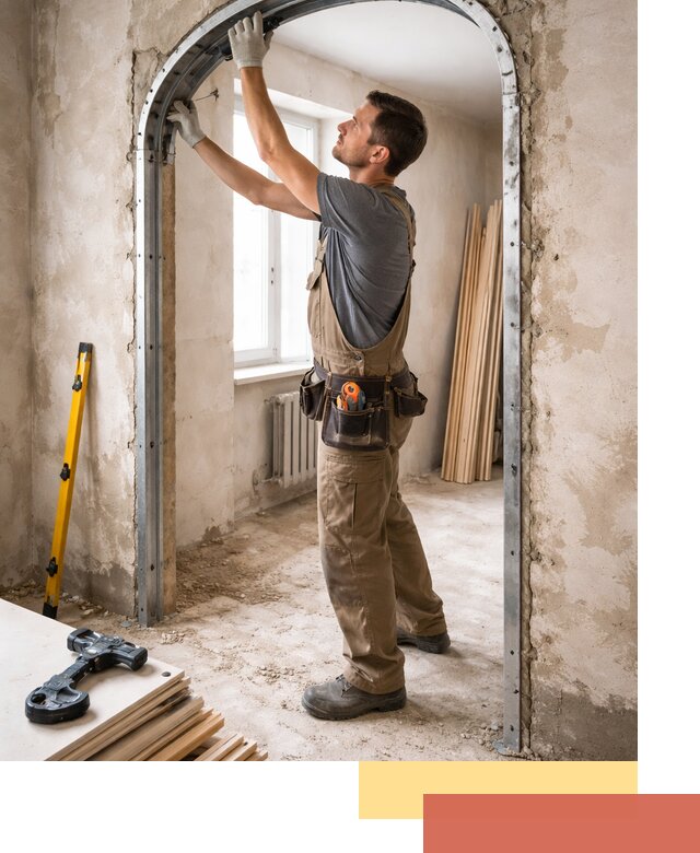 Устройство арочного проема в Рыбинске под ключ