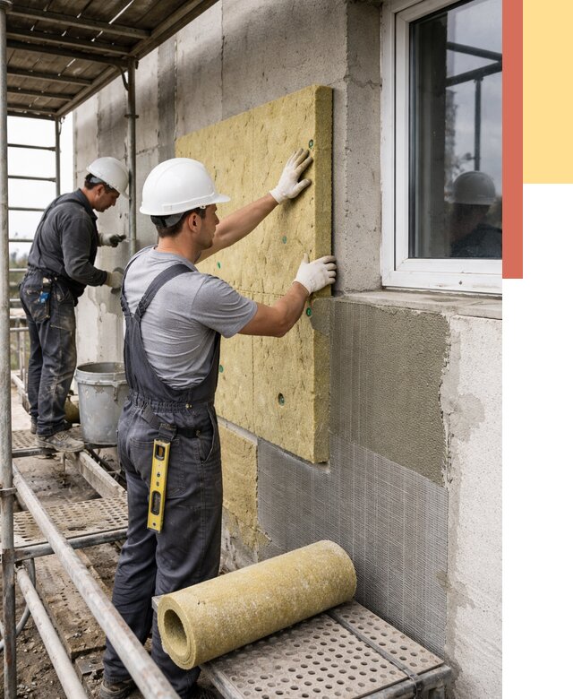 Утепление стен в Рыбинске от 4475 руб. под ключ — быстро и недорого | ОТДЕЛОЧНИК-Рбн