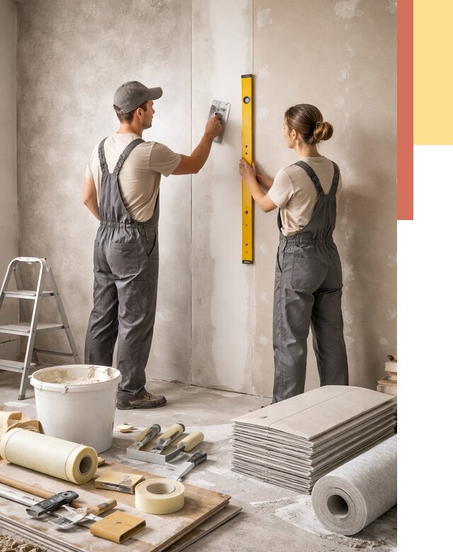 Отделка стен в Рыбинске от 1561 руб/м² — недорого, быстро, под ключ | ОТДЕЛОЧНИК-Рбн