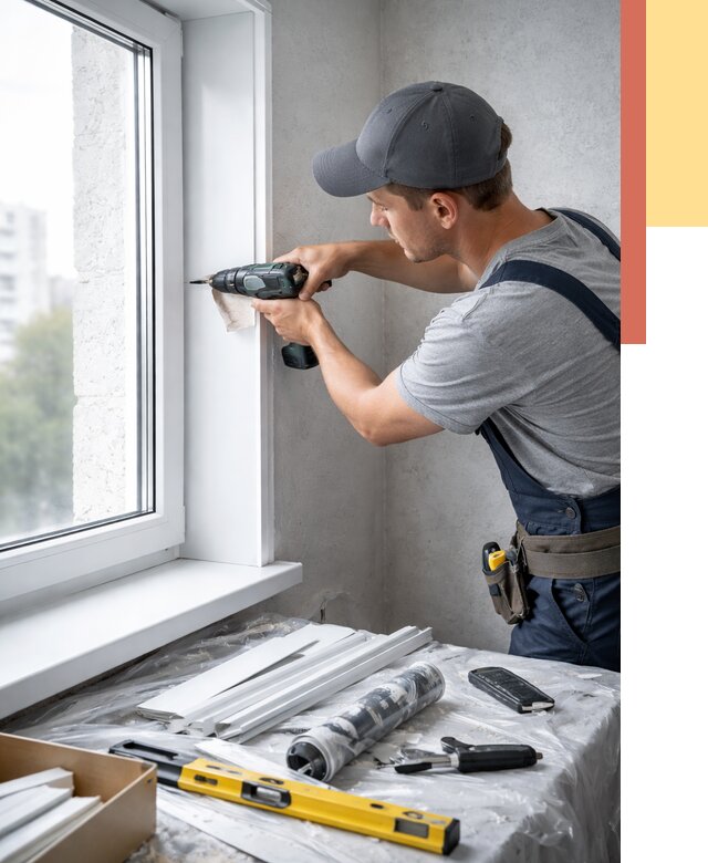 Установка пластиковых откосов в Рыбинске от 2342 руб. | ОТДЕЛОЧНИК-Рбн монтаж, быстро и недорого