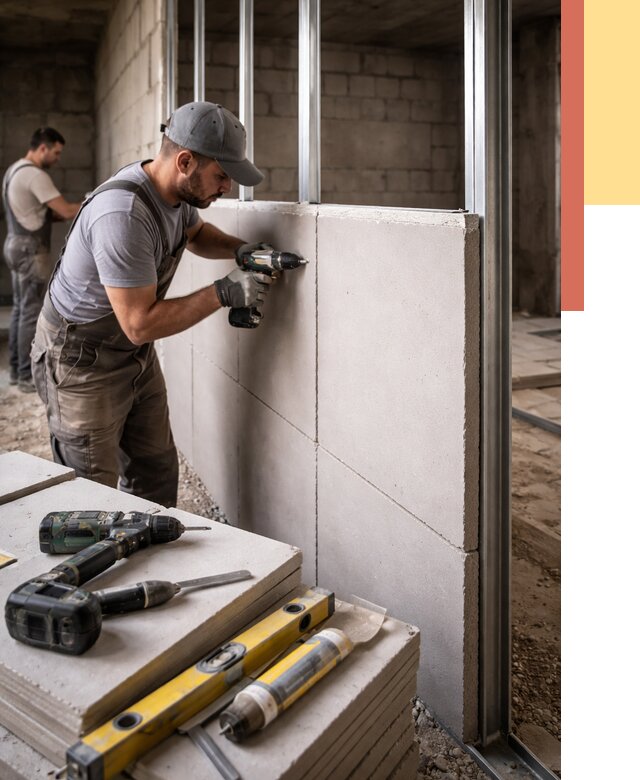 Кладка влагостойких перегородок ПГП в Рыбинске от 1249 руб. под ключ | ОТДЕЛОЧНИК-Рбн