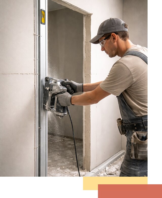 Устройство дверного проема в перегородке в Рыбинске