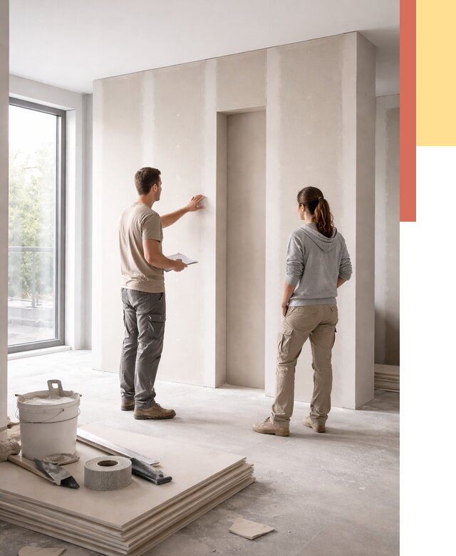 Зонирующая перегородка из гипсокартона в Рыбинске от 2914 руб. под ключ | ОТДЕЛОЧНИК-Рбн