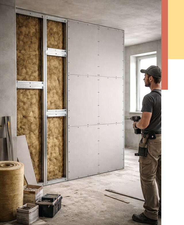 Усиленная перегородка под навеску в Рыбинске от 13322 руб. — монтаж под ключ | ОТДЕЛОЧНИК-Рбн