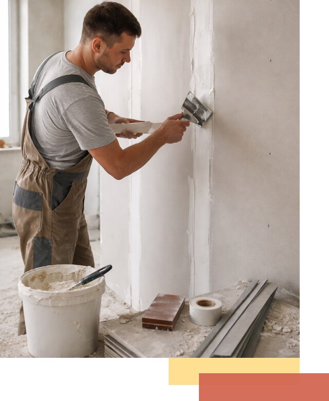 Шпаклевка перегородок из гипсокартона в Рыбинске качественно и быстро