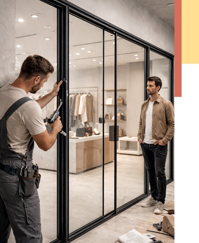 Стеклянные перегородки для магазинов в Рыбинске от 8535 руб. под ключ | ОТДЕЛОЧНИК-Рбн