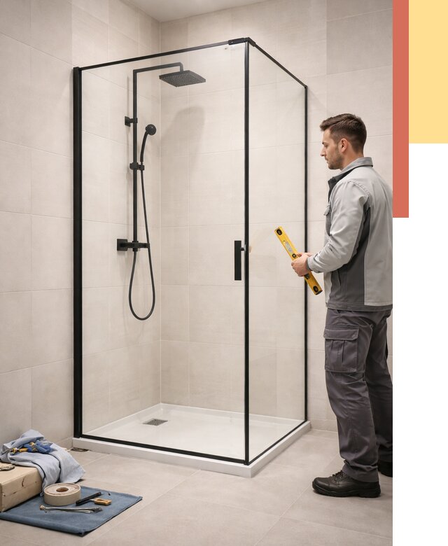 Стеклянные перегородки для душа в Рыбинске от 13010 руб. | Монтаж под ключ — ОТДЕЛОЧНИК-Рбн