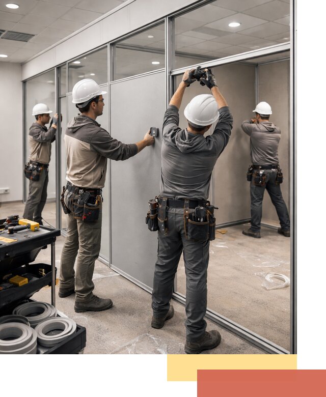 Мобильные офисные перегородки под ключ в Рыбинске