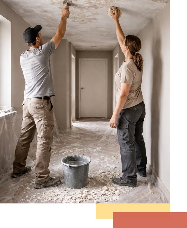 Удаление побелки с потолка в Рыбинске — быстро и аккуратно