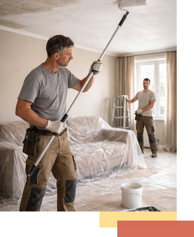 Грунтовка потолка в Рыбинске — подготовка под покраску и отделку