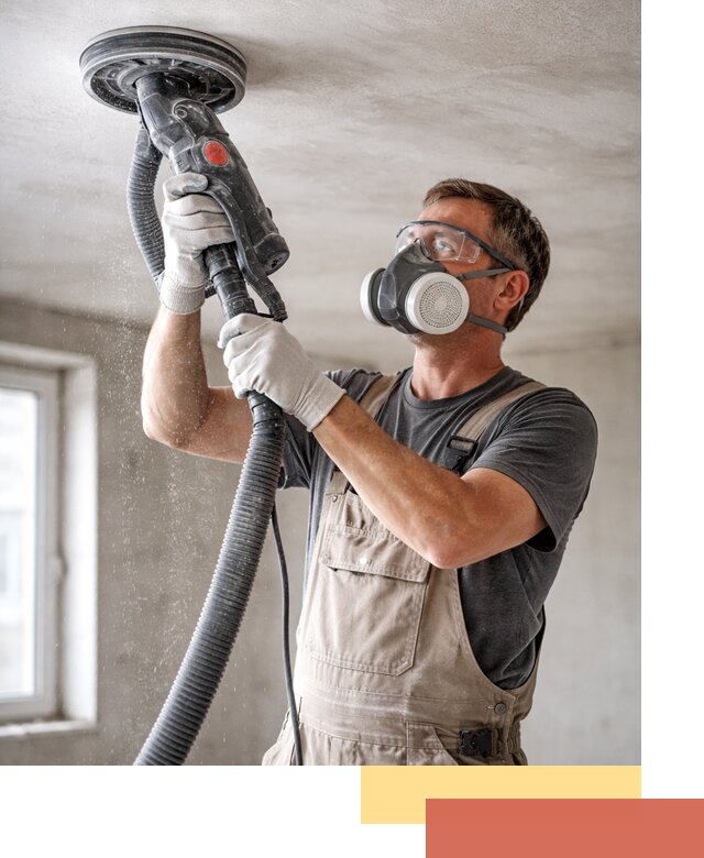 Шлифовка потолка в Рыбинске — качественная подготовка под отделку