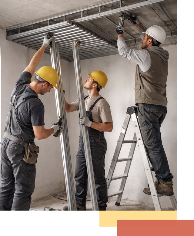 Монтаж реечного потолка под ключ в Рыбинске