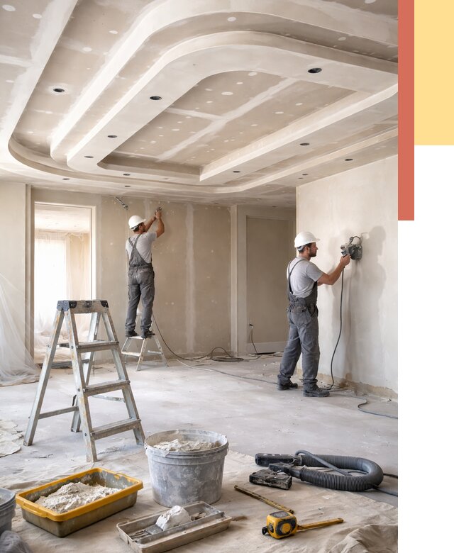 Многоуровневый потолок из гипсокартона в Рыбинске от 781 руб. под ключ | ОТДЕЛОЧНИК-Рбн