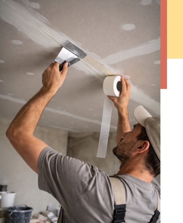 Обработка швов потолка ГКЛ в Рыбинске от 7806 руб. под ключ | ОТДЕЛОЧНИК-Рбн