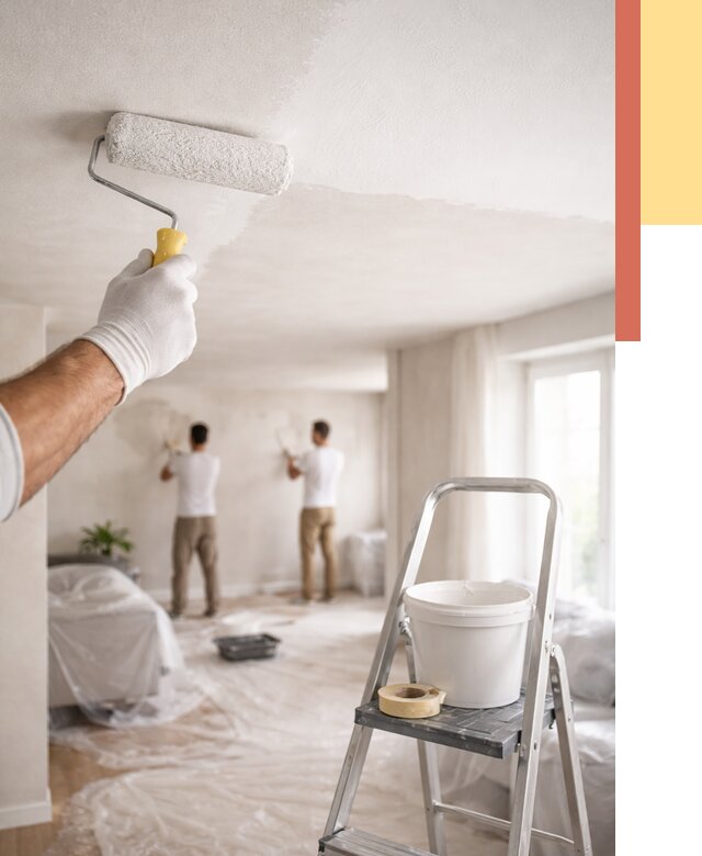 Покраска потолка акриловой краской в Рыбинске от 2602 руб. | ОТДЕЛОЧНИК-Рбн