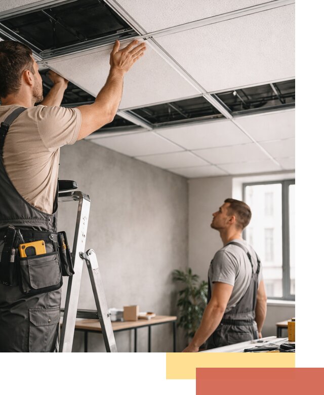 Монтаж потолочной плитки в Рыбинске качественно и в срок