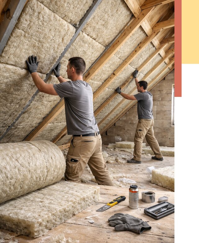 Утепление потолка минватой в Рыбинске от 1509 руб. — быстро и недорого | ОТДЕЛОЧНИК-Рбн