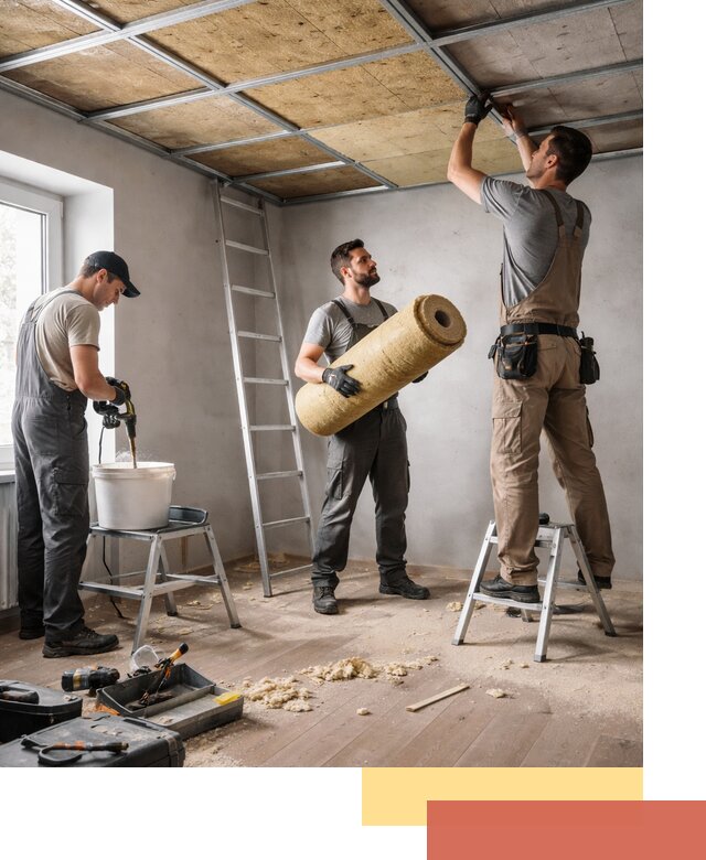 Шумоизоляция потолка в Рыбинске: профессиональный монтаж и отделка